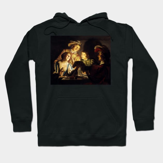 The Musicians by Gerard van Honthorst Hoodie by academic-art